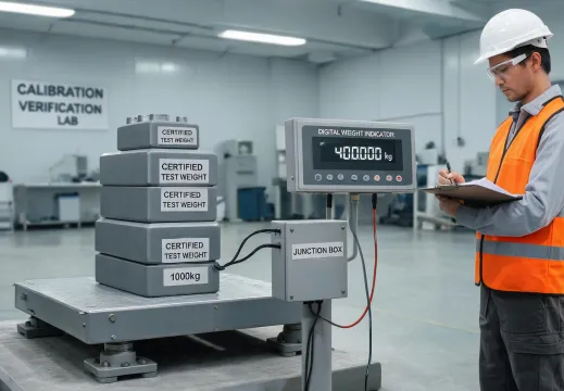 Industrial scale load cell verification