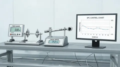 Industrial force and torque verification station